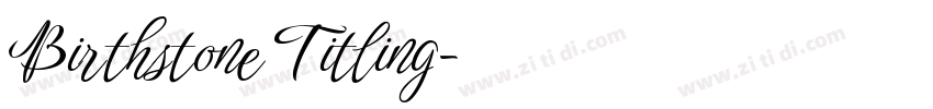 Birthstone Titling字体转换